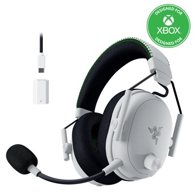 Razer  Blackshark V3 Pro for Xbox Weiß Wireless ANC Esport Headset | Xbox-Series, Hybrid ANC, 2.4Ghz, Bluetooth, USB-C, 3.5 mm Klinke | 08887910061213