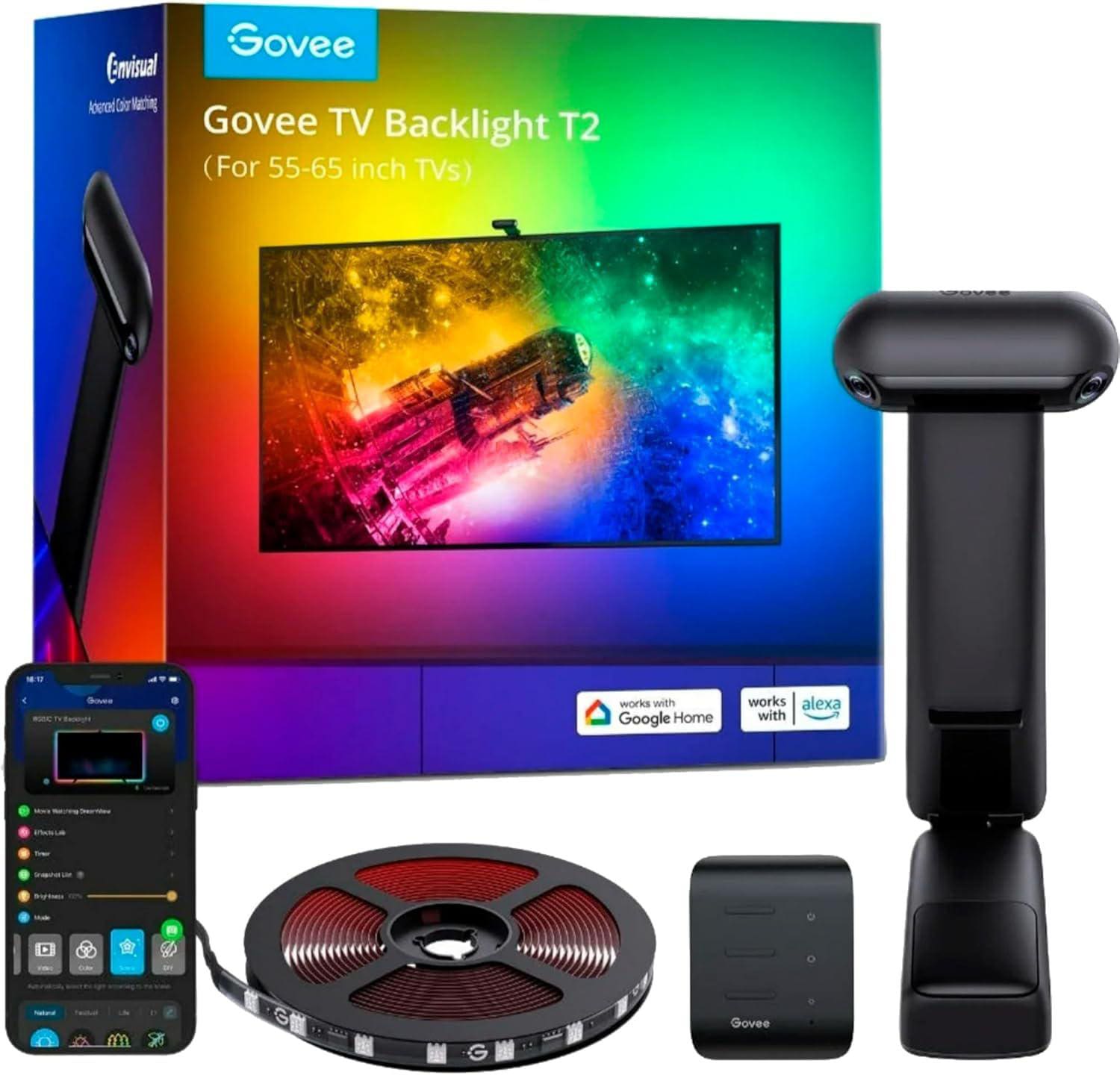Govee Schwarz Led Streifen, Envisual (Rgbic, 360 Cm, Indoor) - Bild 7