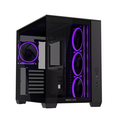 Asus  A32 PLUS TG ARGB ATX Midi-Tower Gaming Gehäuse Schwarz | 04711387849835