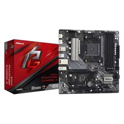ASRock  B550M Phantom Gaming 4 Mainboard Sockel AM4/HDMI/DP | 04710483932755