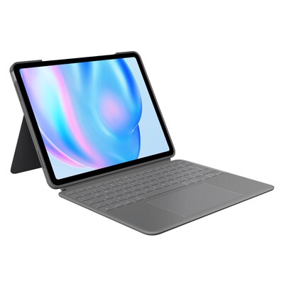 Logitech  Combo Touch Grau Tastatur-Case für iPad Air 13 Zoll (M2/M3), Englisch US-international (QWERTY) | 05099206122161