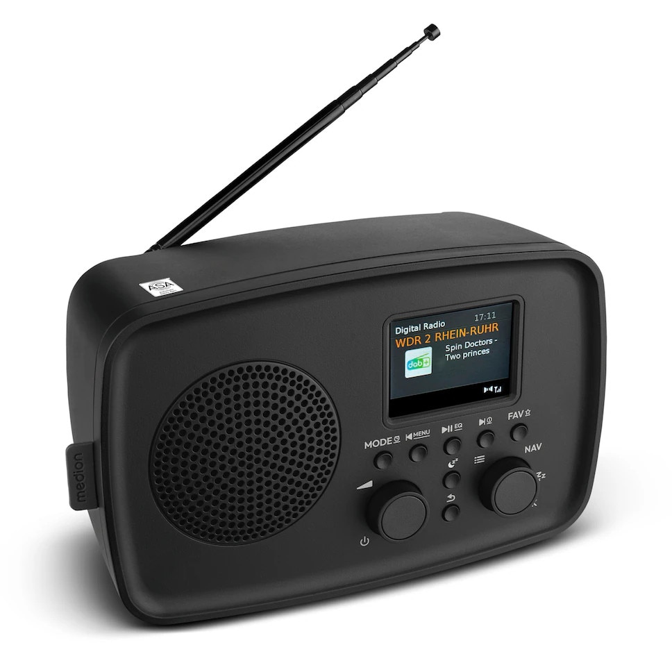 Medion LIFE DAB+ Radio DRE-1 schwarz Image
