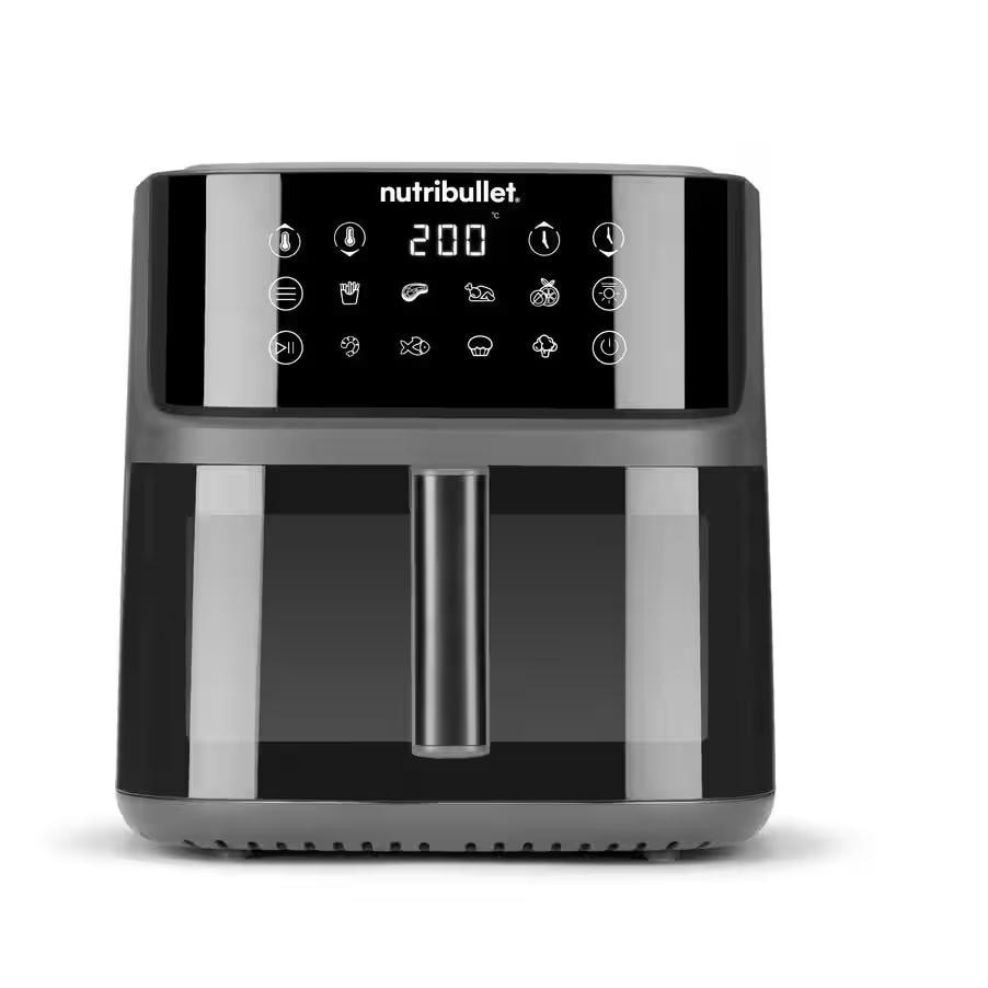 NutriBullet CrispLite Vision, Heißluftfritteuse, 8 l, 80 °C, 200 °C, Einzelbild, Schwarz - Bild 5