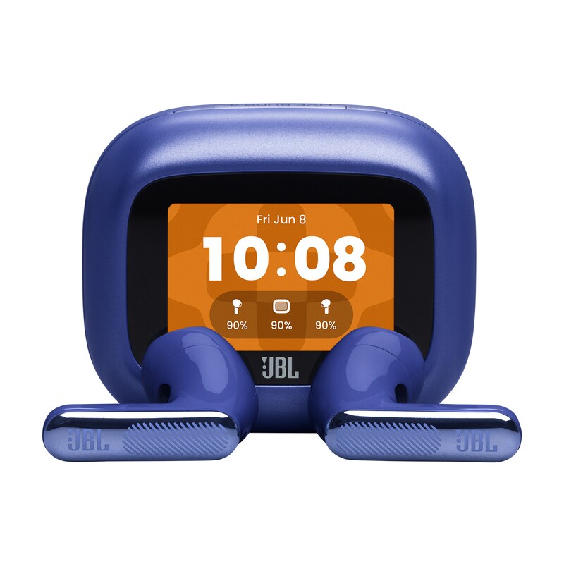 Flex True günstig Kaufen-JBL LIVE Flex 4 True-Wireless In-Ear Bluetooth Kopfhörer blau Noise Cancelling. JBL LIVE Flex 4 True-Wireless In-Ear Bluetooth Kopfhörer blau Noise Cancelling <![CDATA[• Typ: In-Ear Kopfhörer - Dynamisch • Übertragung: Bluetooth, Farbe: Blau • B