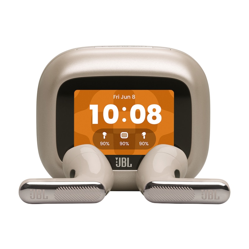 Flex True günstig Kaufen-JBL LIVE Flex 4 True-Wireless In-Ear Bluetooth Kopfhörer beige Noise Cancelling. JBL LIVE Flex 4 True-Wireless In-Ear Bluetooth Kopfhörer beige Noise Cancelling <![CDATA[• Typ: In-Ear Kopfhörer - Dynamisch • Übertragung: Bluetooth, Farbe: Beige 