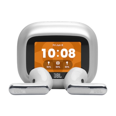 JBL LIVE Flex 4 True-Wireless In-Ear Bluetooth Kopfhörer silber Noise Cancelling