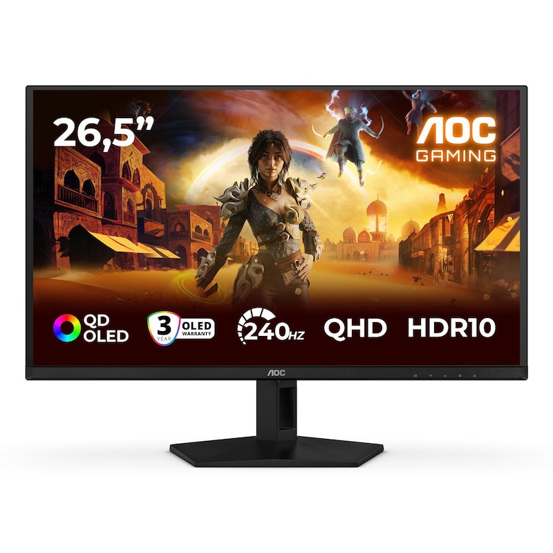 AOC Q27G41ZDF 26.5 Zoll QHD QD-OLED Gaming Monitor 240 Hz 16:9 DP/HDMI 0,03ms