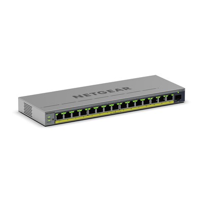 Netgear  GS116EPP 16-Port PoE+ Gigabit Ethernet Plus Switch mit PoE+ (231W) und 1 SFP Port | 00606449174830