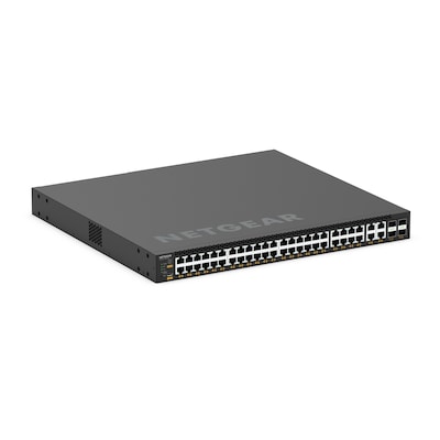 NETGEAR M4350-44M4X4V (MSM4352)-44x2.5G, 4x10G/Multi-gig PoE++ (194W base, up to 3,314W) and 4xSFP28 25G Managed Switch