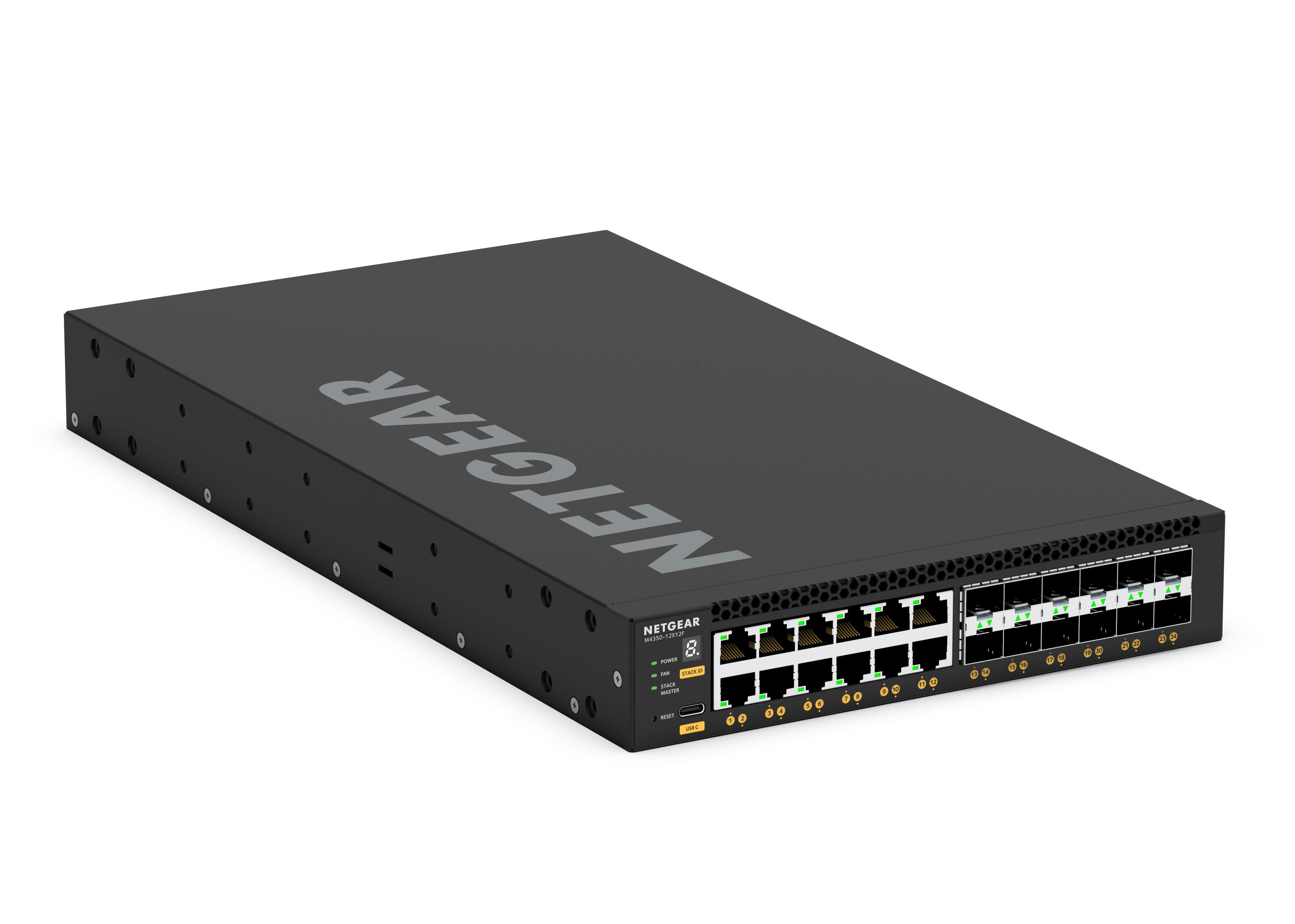 Image of NETGEAR M4350-12X12F (XSM4324)-12x10G/Multi-Gig and 12xSFP+ Managed Switch