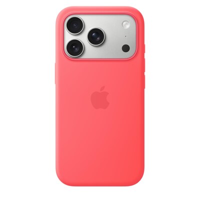 Apple Silicone Case mit MagSafe für iPhone 17 Pro Guavepink