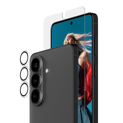 PanzerGlass Hoops 2-in-1 Set Samsung Galaxy S26; Ultra Wide Fit Displayschutz + Kameraschutz