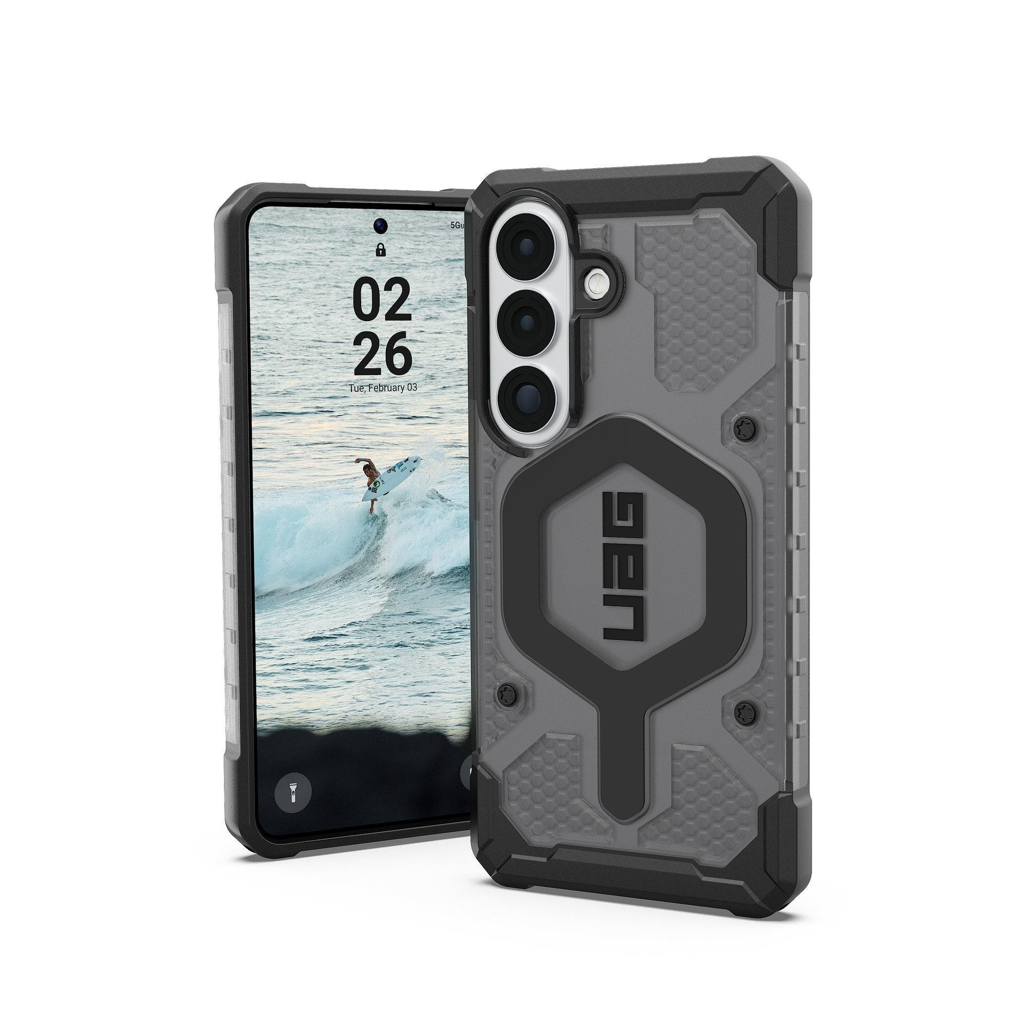UAG Urban Armor Gear Pathfinder Case mit Magnet-Modul für Samsung Galaxy S26+ ash (grau transparent)/schwarz