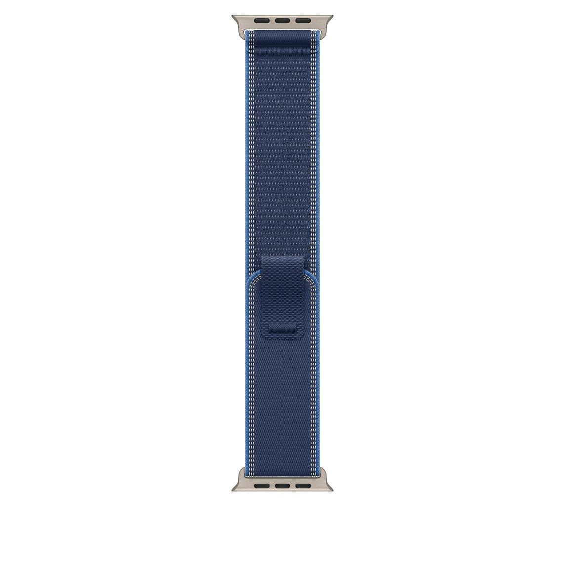 Apple 49 mm Trail Loop Blue/ Bright Blue - S/M - Titan Natur