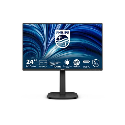 Philips 24B2N3200D 24.1 Zoll WUXGA IPS Office Monitor 16:10 100 Hz DP/HDMI/VGA/USB-C