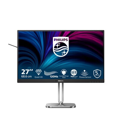 Philips 27B2N4500 27 Zoll QHD IPS Office Monitor 16:9 120 Hz DP/HDMI/USB-C