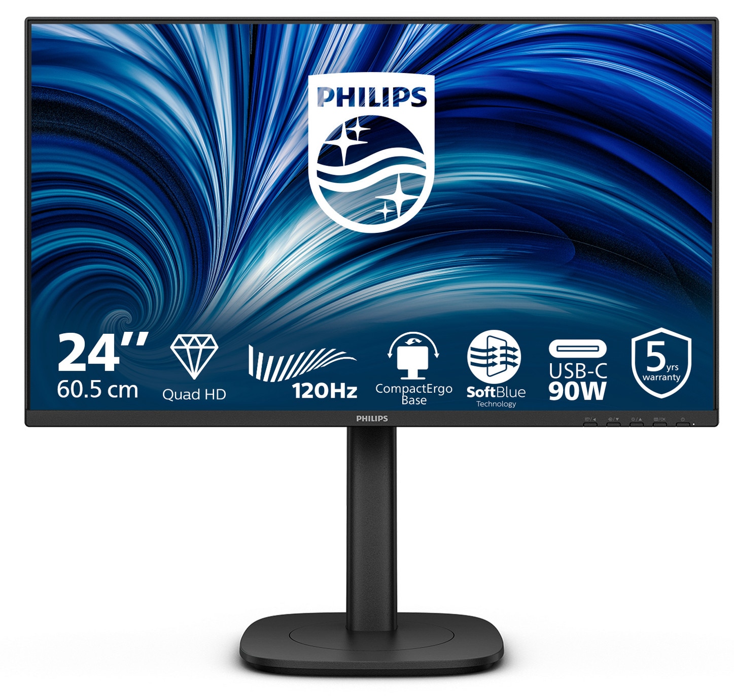 Philips 24B2U3601 23.8 Zoll WQHD 16:9 120 Hz Monitor