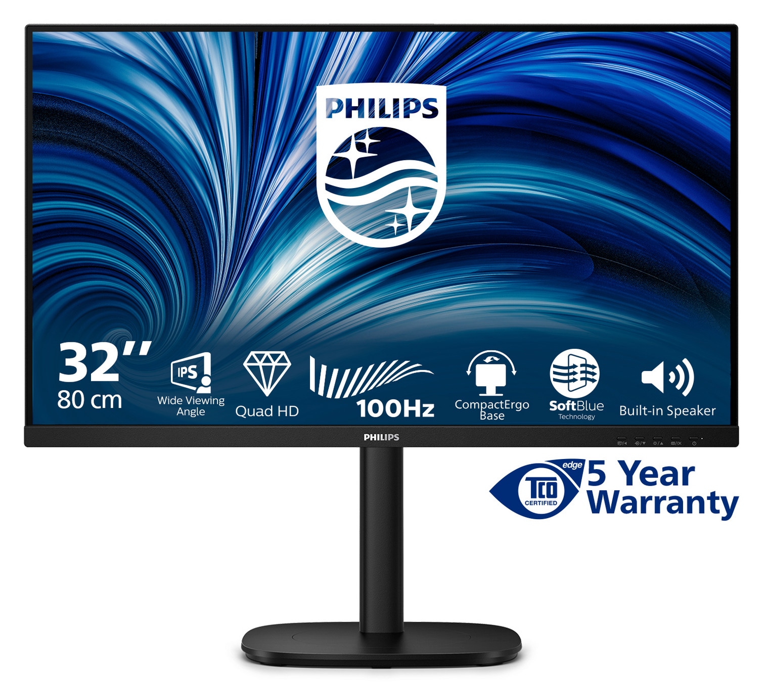 Philips 32B2U3500 31.5 Zoll WQHD 16:9 100 Hz Monitor