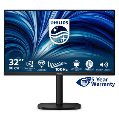 Philips 32B2U3500 31.5 Zoll QHD IPS Office Monitor 16:9 100 Hz DP/HDMI/USB