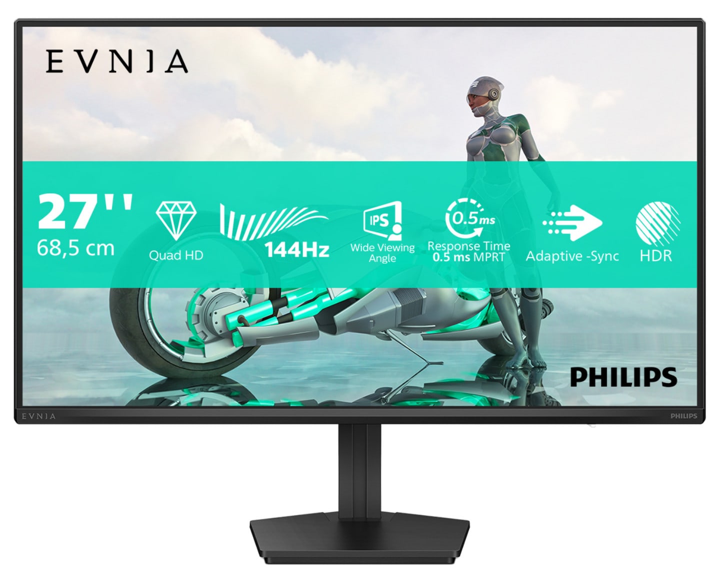 Philips Envia 27M2N3500NF 27 Zoll WQHD Fast IPS Panel 16:9 144 Hz Gaming Monitor