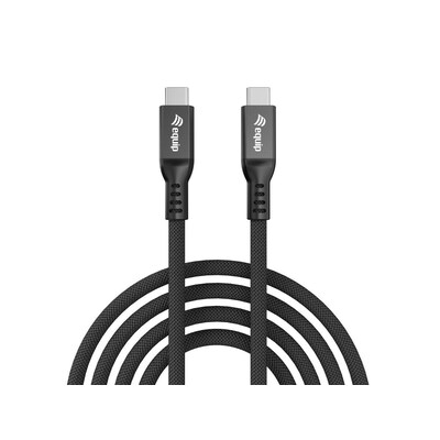EQUIP 128441 USB 4.0 C auf C Thunderbolt 3/4 Kabel Stecker auf Stecker, 1,2m, 80Gbps