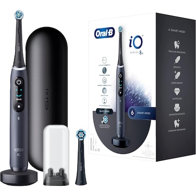 Oral-B iO Series 8N Set Black Onyx Elektrische Zahnbürste Schwarz
