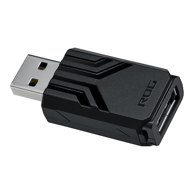 ASUS ROG Polling Rate Boost USB-Adapter Schwarz, 8000 Hz Abtastrate für deine ROG Gaming- Tastatur- und Maus