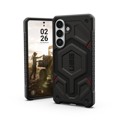 UAG Urban Armor Gear Monarch Pro Case mit Magnet-Modul für Samsung Galaxy S26+ kevlar schwarz