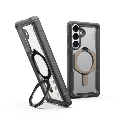 UAG Urban Armor Gear Plasma XTE Kickstand Case mit Magnet-Modul für Samsung Galaxy S26+ ash (grau)/ transparent/titan