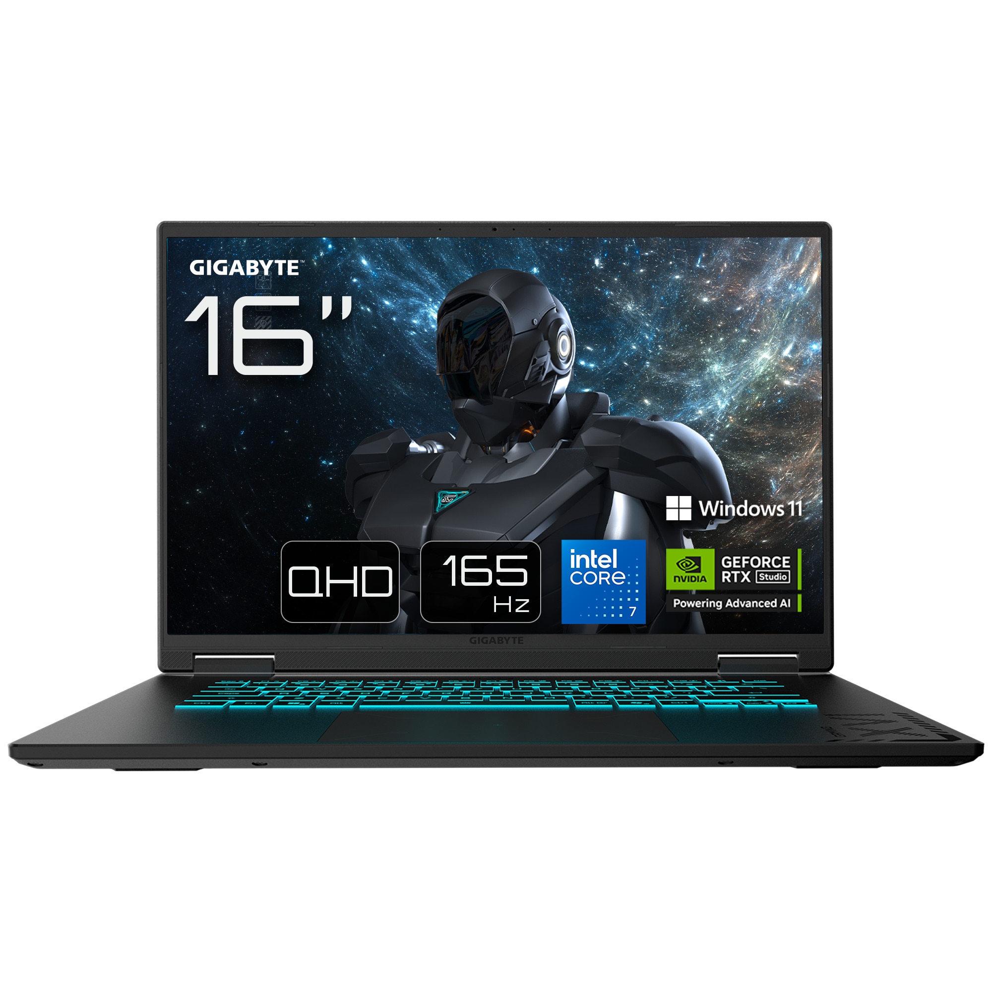 GIGABYTE GAMING A16 PRO DHY Gaming Laptop 16" QHD 165Hz Core 7 240H 32GB/1TB RTX 5080 Win11