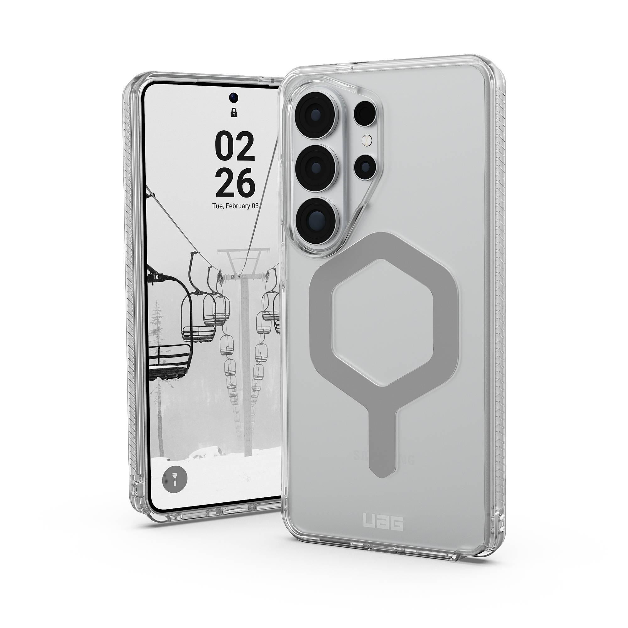 UAG Urban Armor Gear Plyo Case mit Magnet-Modul für Samsung Galaxy S26 Ultra ice (transparent)/silber