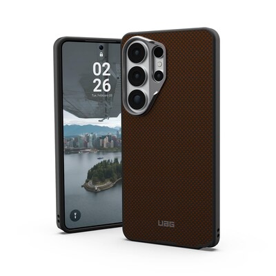 UAG Urban Armor Gear FIBR ARMR Case mit Magnet-Modul für Samsung Galaxy S26 Ultra orange/charcoal (schwarz)