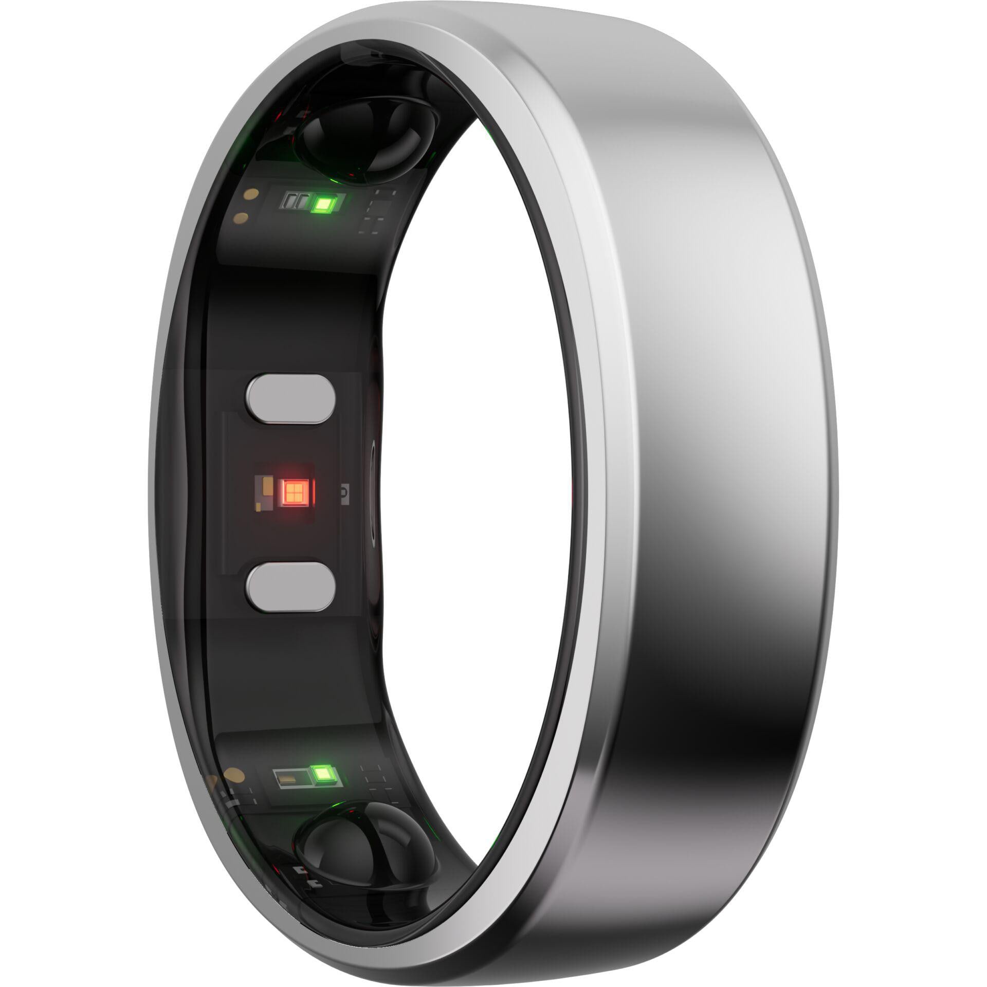 RingConn Smart Ring Gen2 für Frauen und Männer - Schlaf- und Fitness Tracking Wearable - Herzfrequenz - Zukunftssilber Größe 13