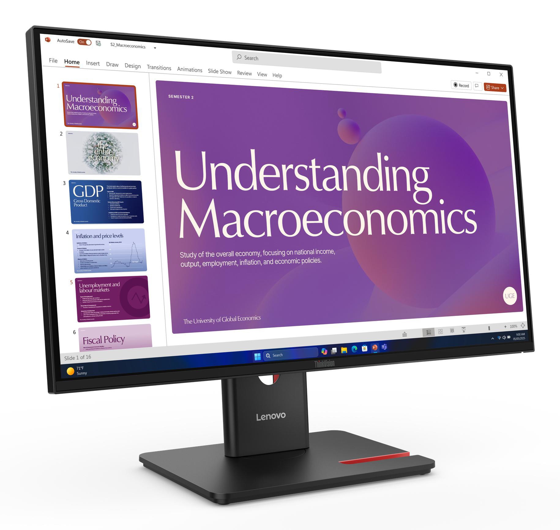 Lenovo ThinkVision T24D-40 23,8 Zoll FHD IPS LED 16:9 120 Hz Monitor