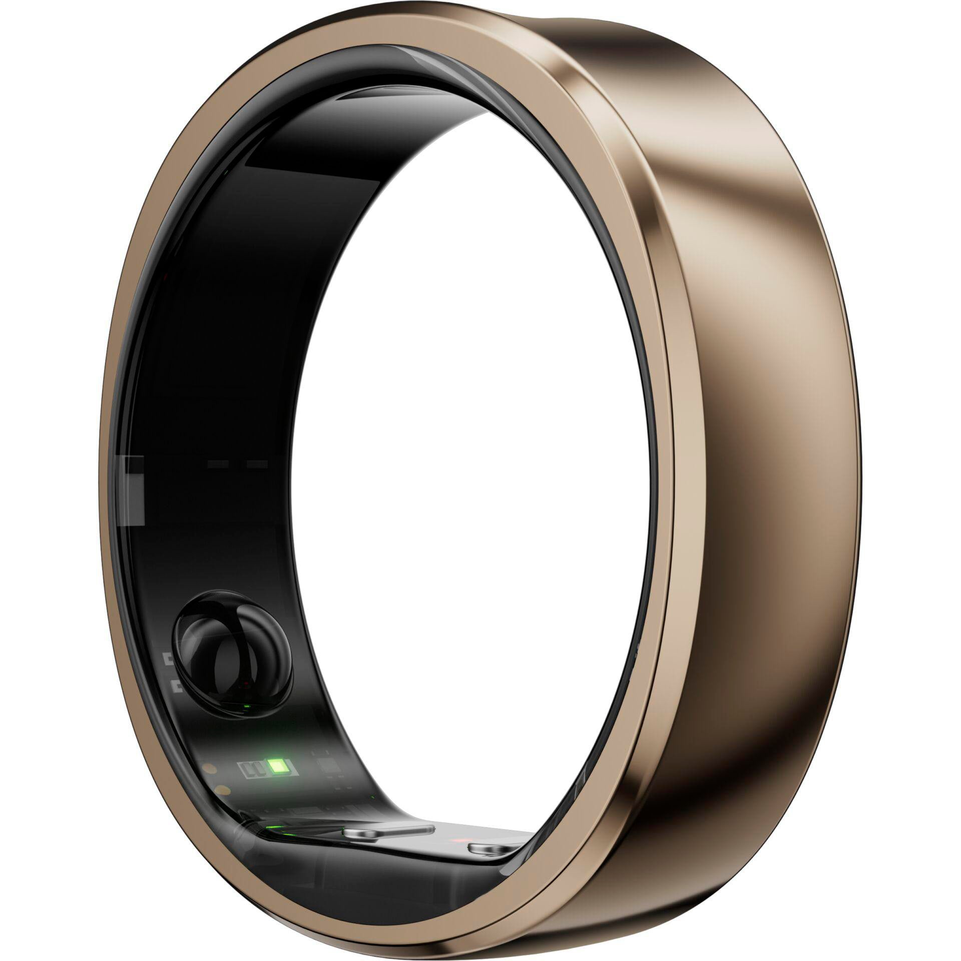 RingConn Smart Ring Gen2 Air für Frauen und Männer - Schlaf- und Fitness Tracking Wearable - Herzfrequenz - Dünengold Größe 8