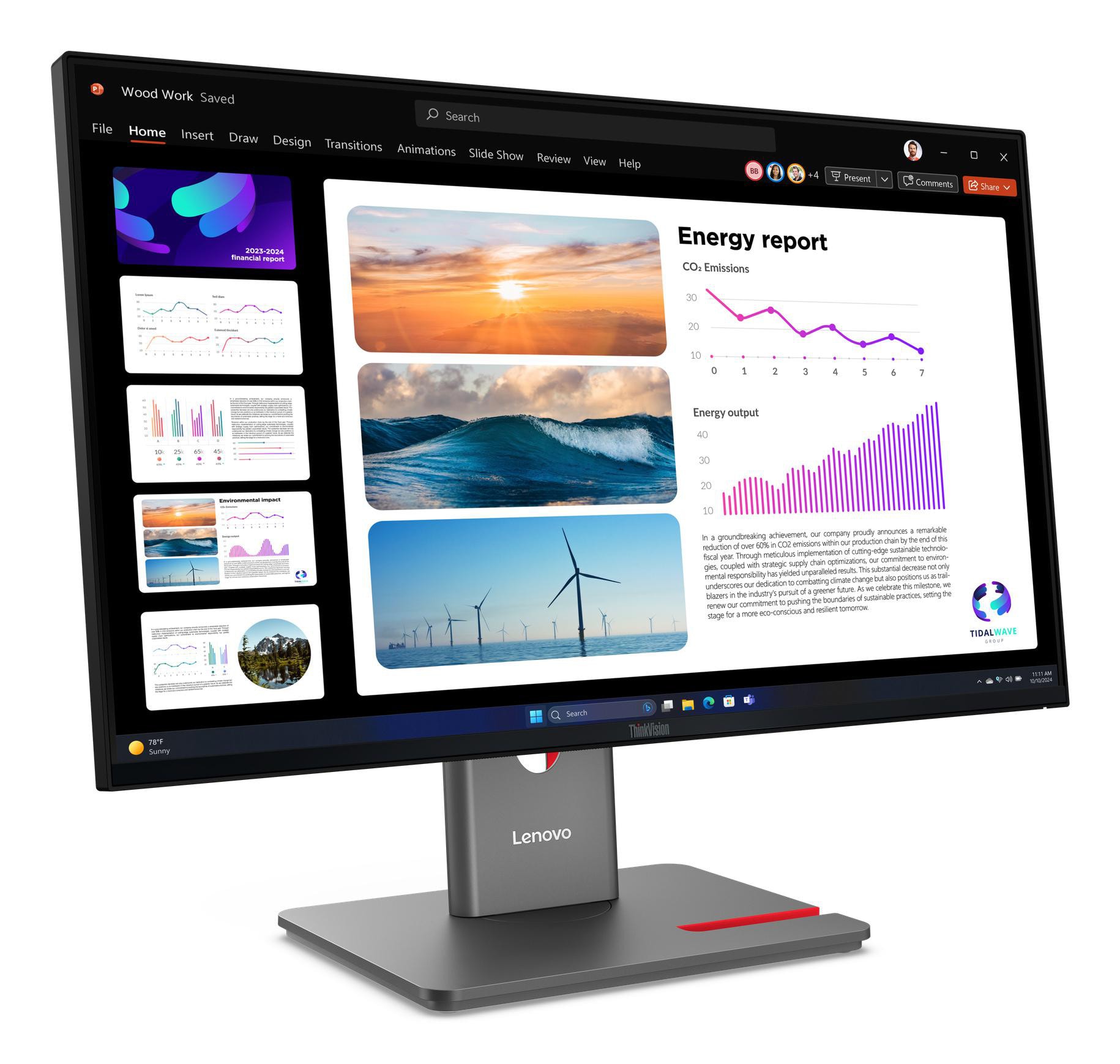 Lenovo ThinkVision P24Q-40 23.8 Zoll WQHD 16:9 120 Hz Monitor