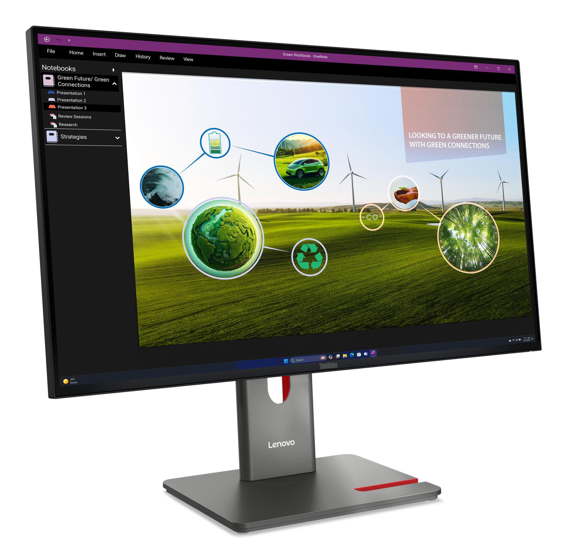 Lenovo ThinkVision P27Q-40 27 Zoll WQHD IPS LED 16:9 120 Hz Monitor