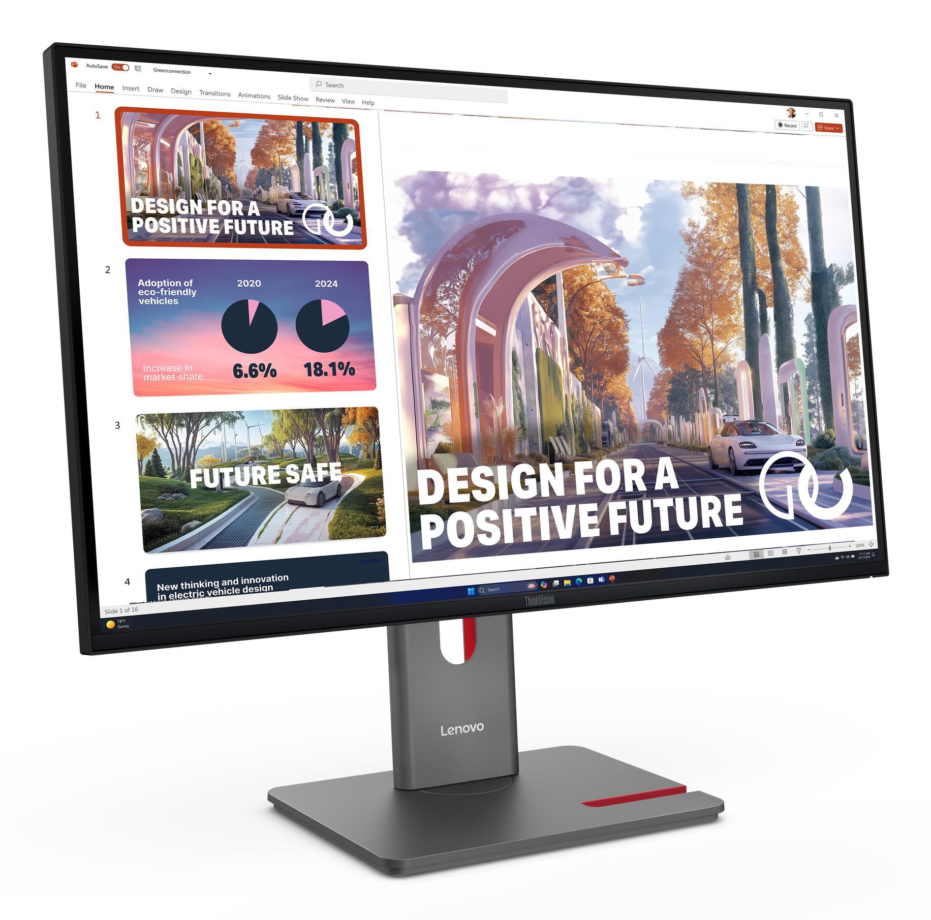 Lenovo ThinkVision P27QD-40 27 Zoll WQHD IPS LED 16:9 120 Hz Monitor