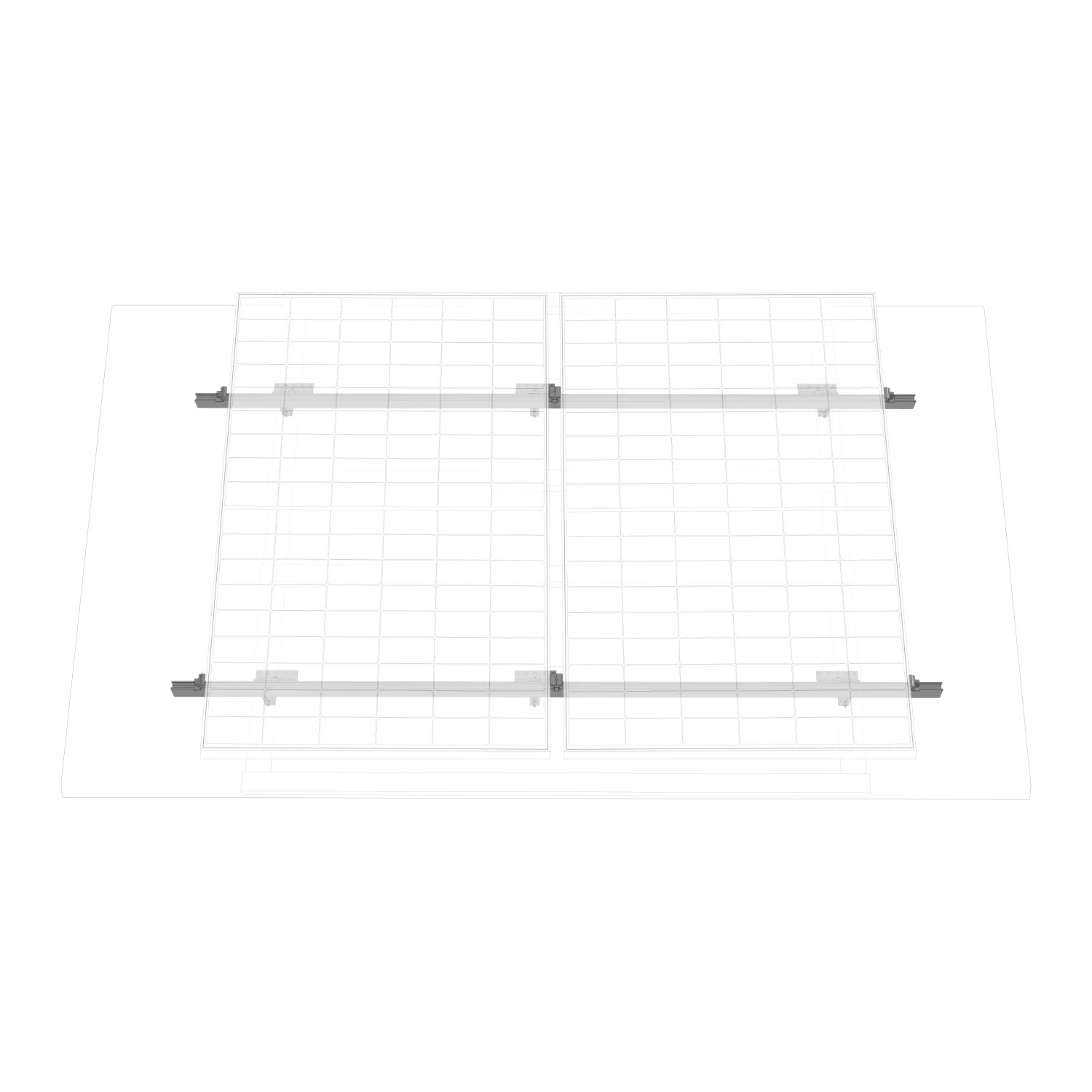 Silber Ecoflow Efa-Bkwpitchedroof-W-Eu Zubehör Für Die Montage Von Solarmodulen Schelle - Bild 3