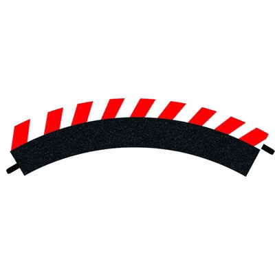 Image of Carrera Digital 124 Außenrandstreifen für Kurve 1/60° (3), Endstücke (2)