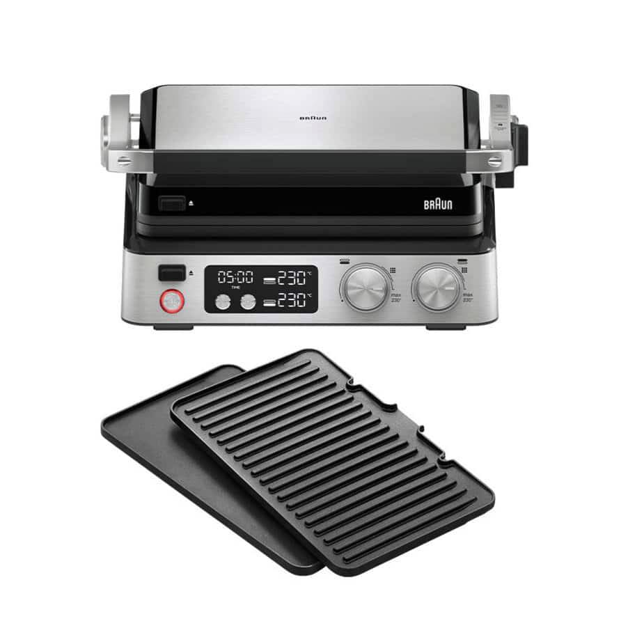 Braun Silber/Schwarz Cg7040 Cg, Kontaktgrill, - Bild 2