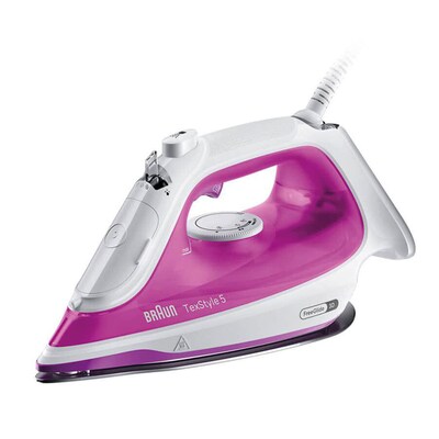 Braun TexStyle 5 Dampfbügeleisen SI 5225 PU 2500 W Weiß/Pink