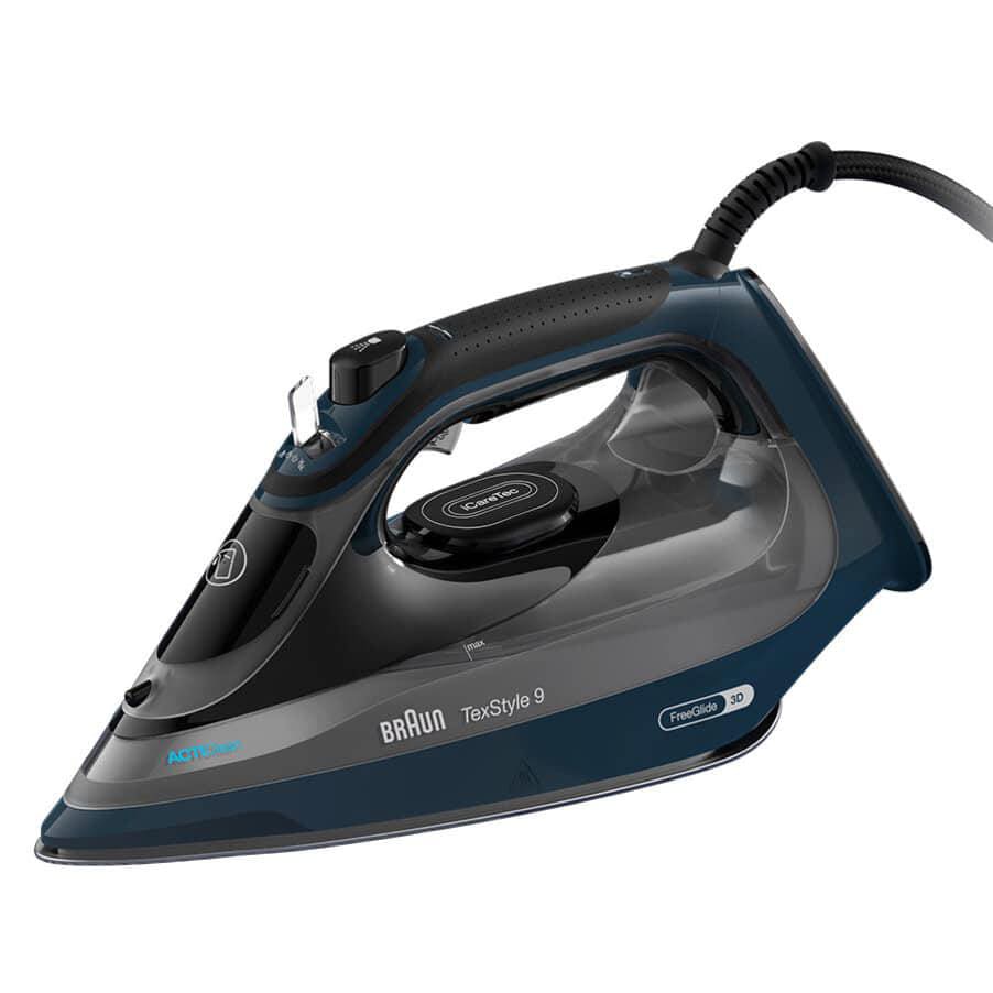 Braun TexStyle 9 Dampfbügeleisen 3200 W 0127409002 EloxalPlus-Sohle, dunkelblau - Image 3