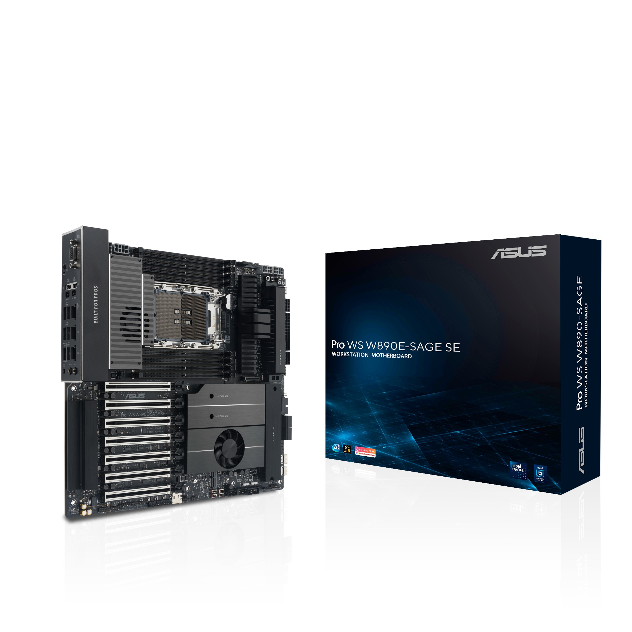 ASUS PRO WS W890E-SAGE SE (INTEL,4710,DDR5,EBB) (LGA 4710), Mainboard - Bild 4