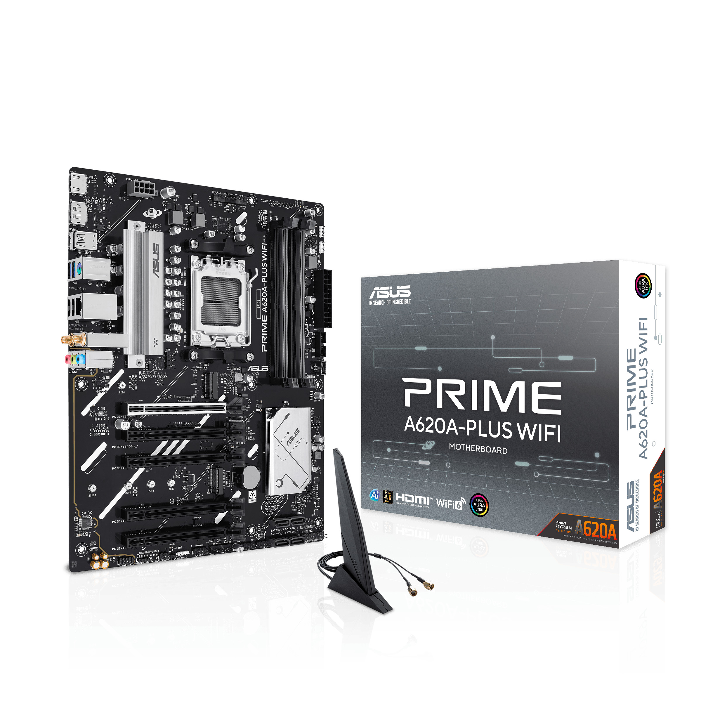 ASUS PRIME A620A-PLUS WIFI ATX Mainboard - Sockel AM5