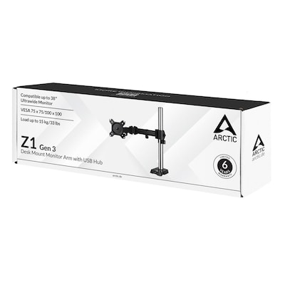 ARCTIC Z1 (Gen 3) Monitorarm Monitore bis zu 38 Zoll Tischbefestigung