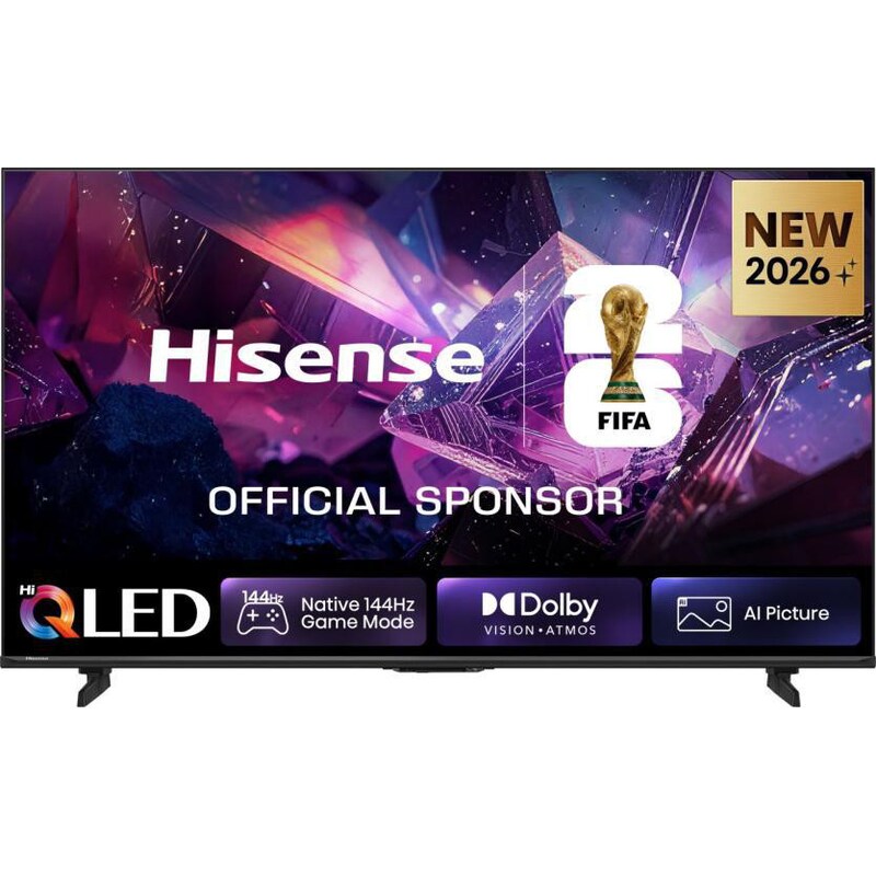 Hisense 126Cm 50" 4K Qled Smart Tv Fernseher Schwarz 50E7s Pro