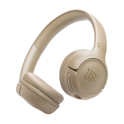 JBL TUNE 530BT On-Ear Bluetooth Kopfhörer kabellos faltbar, beige