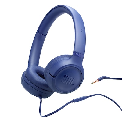 JBL TUNE 530 - kabelgebundener On-Ear-Kopfhörer Mikrofon blau