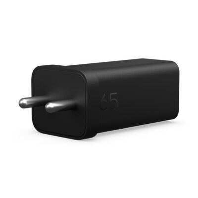 HP USB-C 65W GaN Ladegerät/ Netzteil Schwarz, inkl. 2m USB-C Kabel, Power Delivery (PD) 3.0